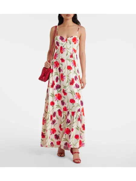 Rochie maxi Diane Von Furstenberg cu model floral de costum