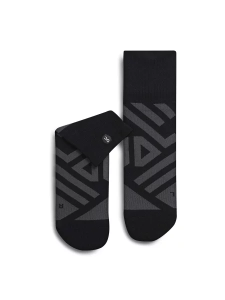 Ponožky On Performance Mid Sock Black/ Shadow černé