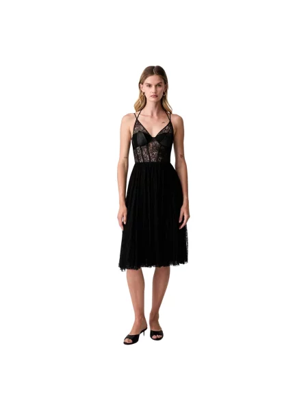 Sukienka midi Elisabetta Franchi czarna