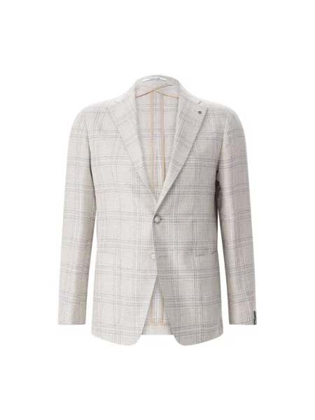 Formalny garnitur Tagliatore wełniany beżowy