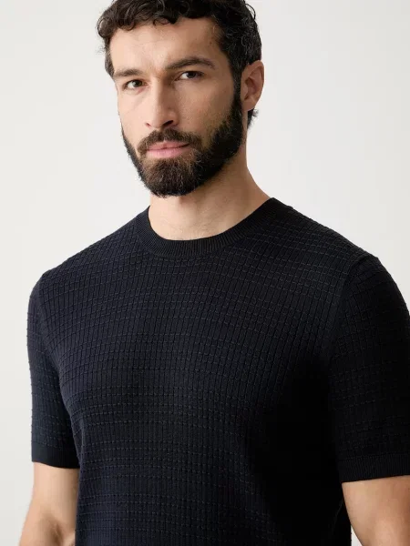 Joop! Kötött pulóver Elio | regular fit | mercerised kék