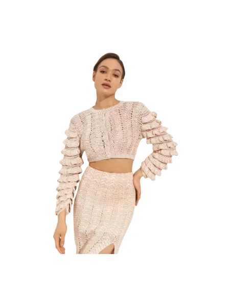 Sweter Loveshackfancy beżowy