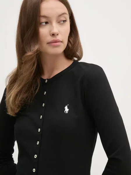 Блуза с дълги ръкави Polo Ralph Lauren черно