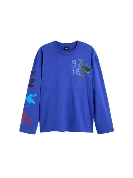 Desigual Tricou / mai multe culori albastru