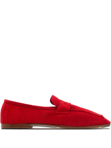 Pantofi loafer Sophique Milano din piele de căprioară roșu