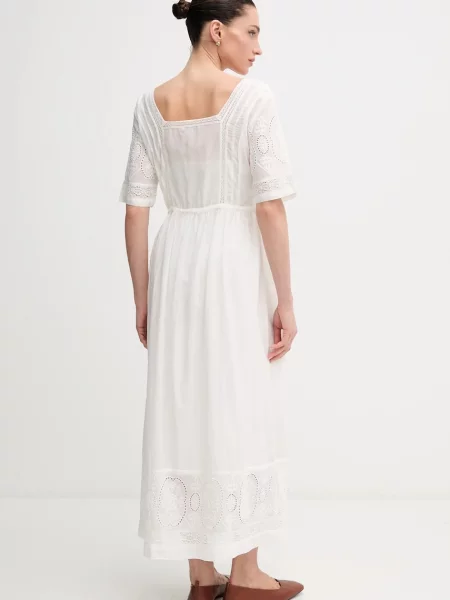 Сукня Pepe Jeans ELEANOR maxi розкльошена бежевий