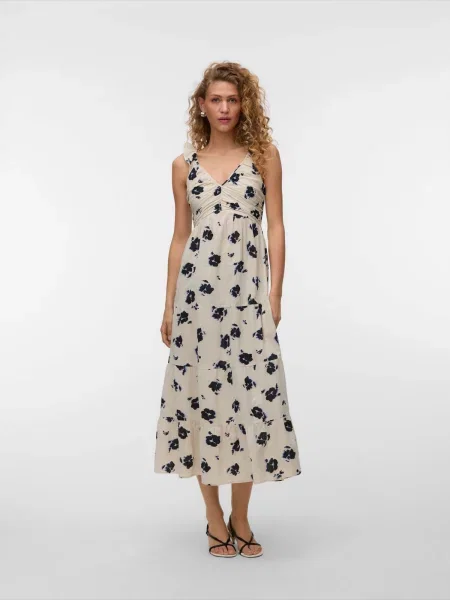 Vero Moda Rochie de vară Dicthe Bej alb