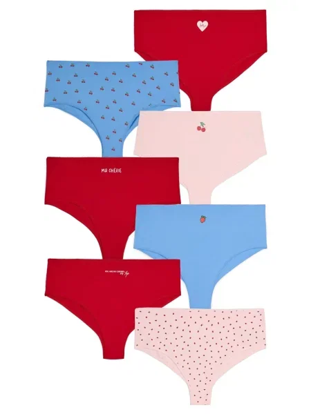 Zizzi Chiloți LWeek azuriu / roz roșu