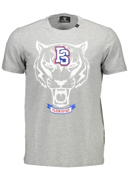 Krátké tričko Plein Sport s krátkými rukávy šedé