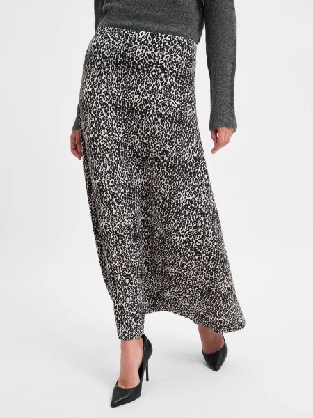 Franco Callegari Collection spódnica maxi Kobiety Modal wzorzysty S beżowy