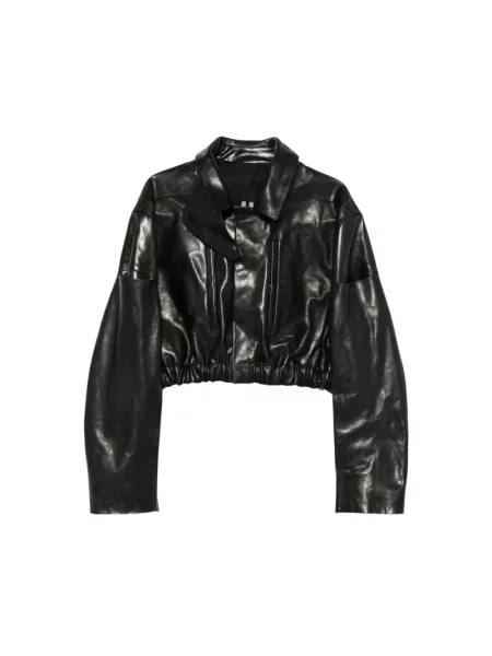 Kurtka skórzana Rick Owens czarna