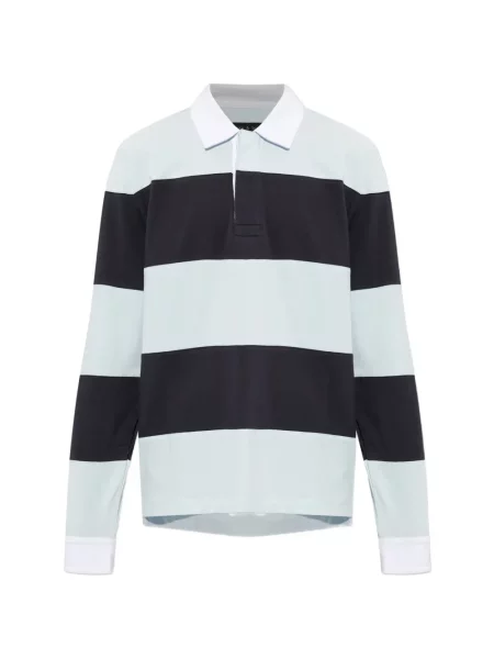Lung tricou polo Rag & Bone albastru
