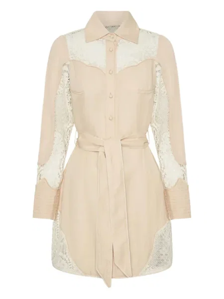Haftowana sukienka mini Ixiah koronkowa garniturowa