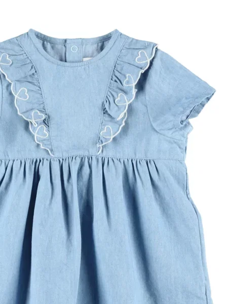 Sukienka dziecięca Petit Bateau niebieska