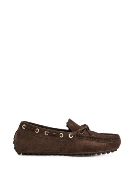 Pantofi loafer Tod's din piele de căprioară maro