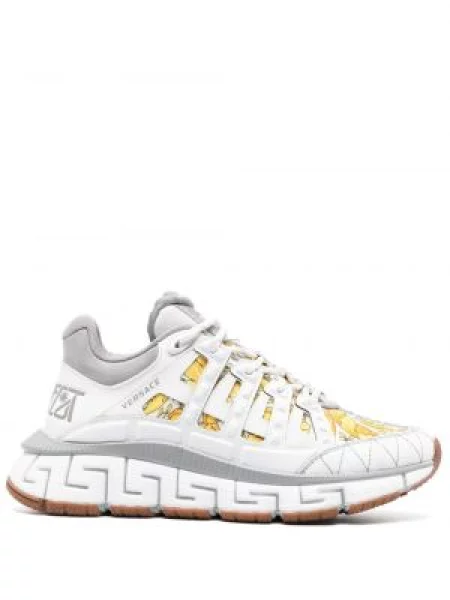 Sneakerși Versace Trigreca chunky alb