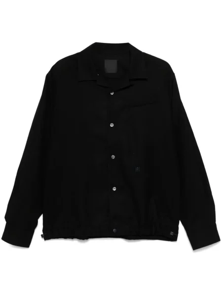 Vlněná košile Givenchy černá
