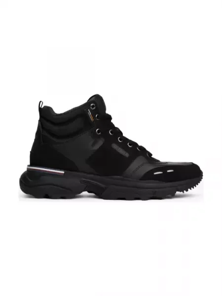 Tommy Hilfiger De piele sneakers Cordura negru