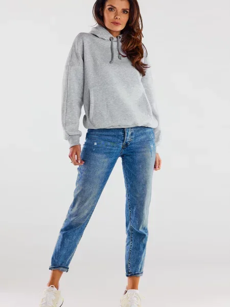 Mikina s kapucí Infinite You šedá