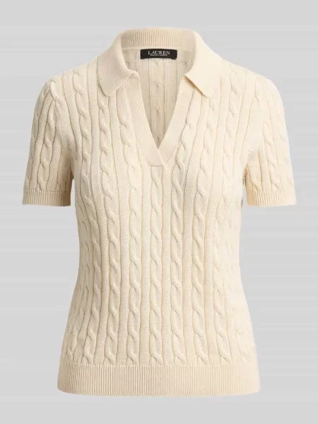 Koszulka polo o kroju regular fit z tkanego materiału – mieszanka bawełny Lauren Ralph Lauren