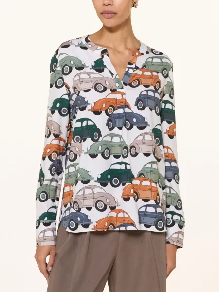 Herzen's Angelegenheit Bluzka Z Jedwabiu rosa biała