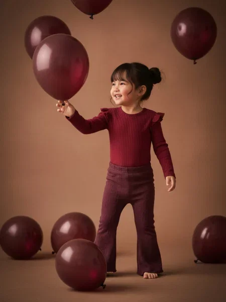 Sinsay Body s volánovým prvkem burgundy