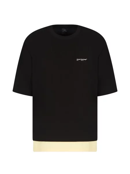 Tricou Armani Exchange cu imagine negru