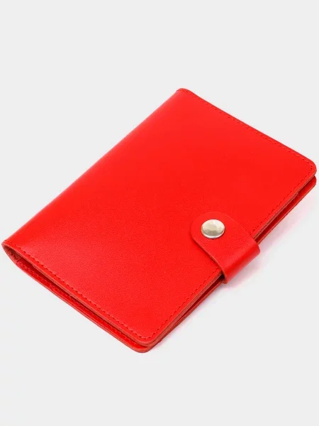 Кожаный кошелек Shvigel красный