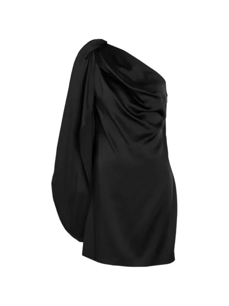 Rochie mini Stella Mccartney drapată cu un umăr gol negru