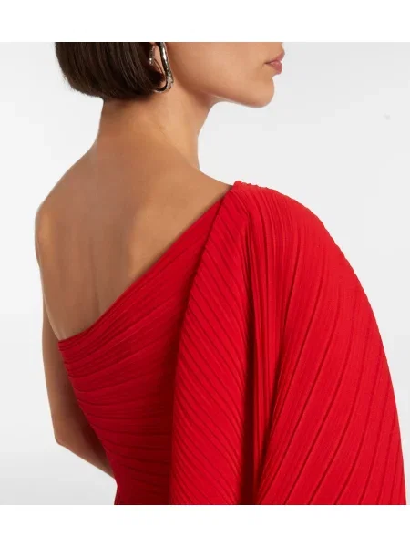 Rochie Solace London asimetrică drapată roșu