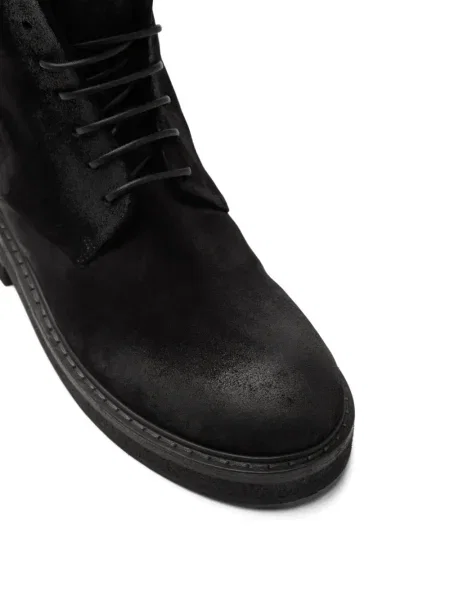Botine Marsell cu șireturi din dantelă negru