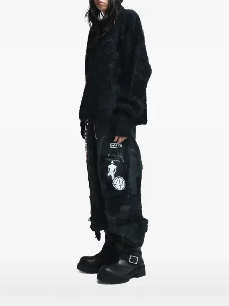 Lung pulover Filth negru