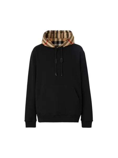 Bluza z kapturem Burberry czarna
