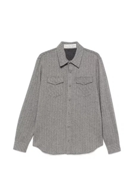 Cămașă God's True Cashmere din cașmir gri