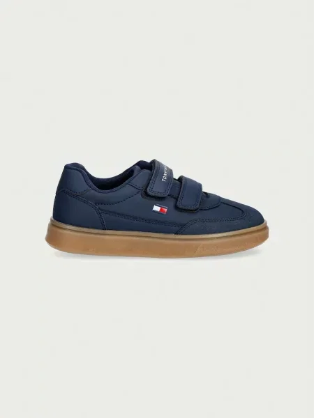 Sneakersy Tommy Hilfiger Low Cut Velcro Sneaker S Tmavomodrá