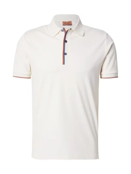 MOS MOSH Tricou MMGHarvey albastru cobalt / castaniu / murdar alb