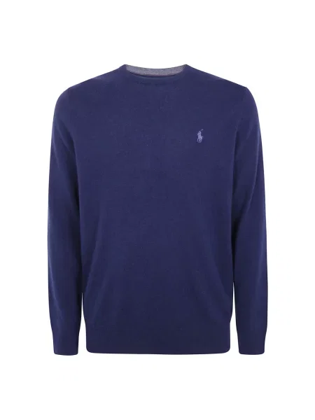 Sweter Polo Ralph Lauren z długim rękawem niebieski