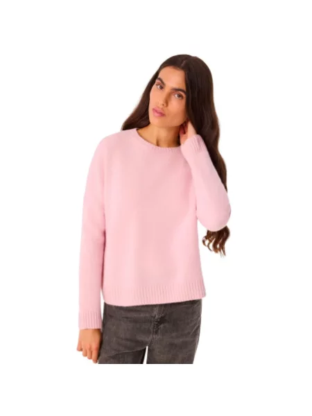 Sweter Kujten z kaszmiru różowy