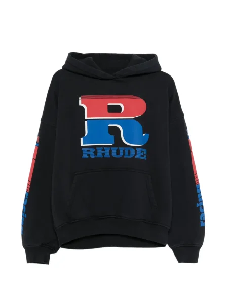 Hanorac cu glugă Rhude cu autograf negru