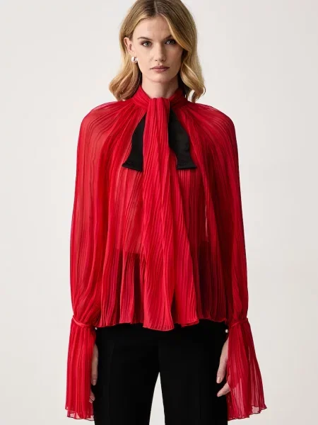 Elisabetta Franchi bluzka z czerwona