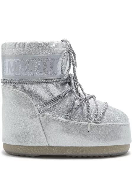 Botine Moon Boot argintiu