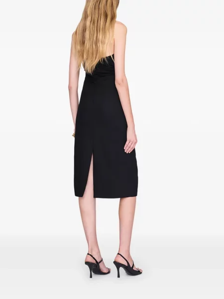 Rochie midi Anine Bing fără bretele negru