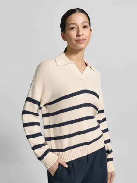 Sweter z dzianiny z mieszanki bawełny o kroju regular fit model PANFILO' Weekend Max Mara