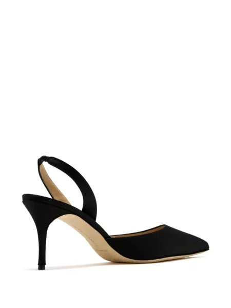 Pantofi cu toc Manolo Blahnik slingback negru