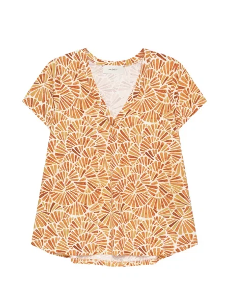 Tricou Maliparmi cu decolteu în V galben