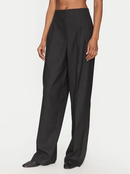 Pantaloni din Carter Wide Leg negru