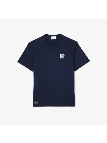 Lacoste Koszulka Unisex Lacoste granatowa