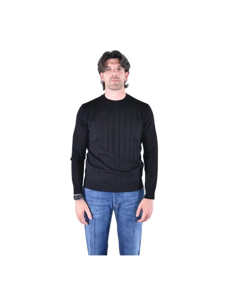Sweter Kangra wełniany czarny