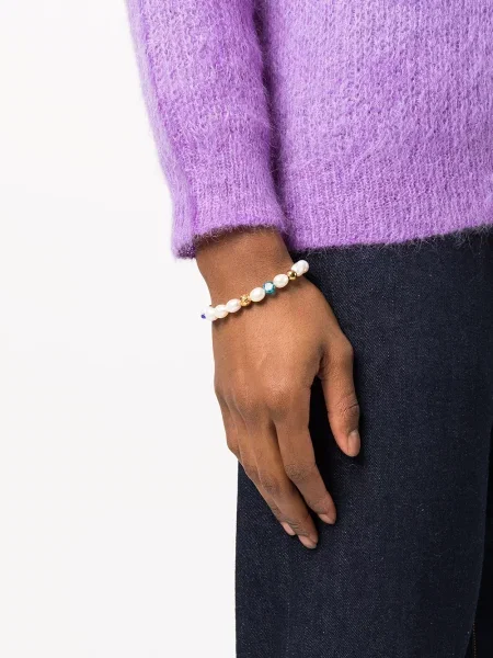 Apyranke Nialaya Jewelry su perlais balta