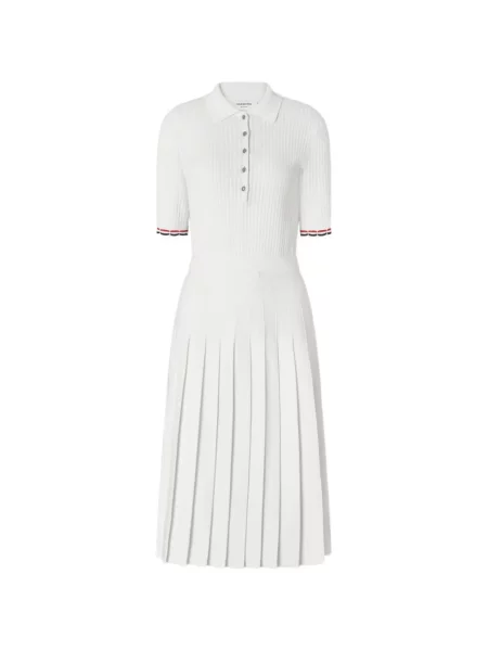 Rochie midi Thom Browne alb